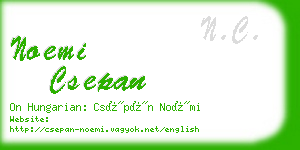 noemi csepan business card